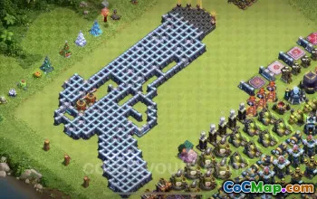 Best Funny TH14 Troll Bases with Links | Clash of Clans Art #21773