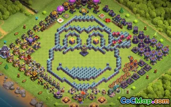 Best Funny TH15 Troll Base 2025 - Clash of Clans Art #21918