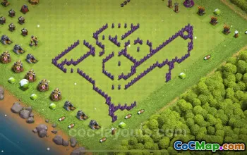 最佳有趣 TH7 巨魔底座带链接 - 部落冲突 2024 #18562