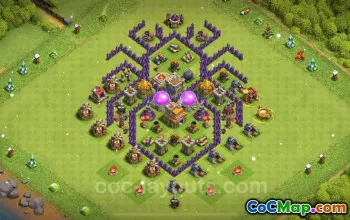 Best Funny TH7 Troll Bases 2024 - Clash of Clans Art #18707
