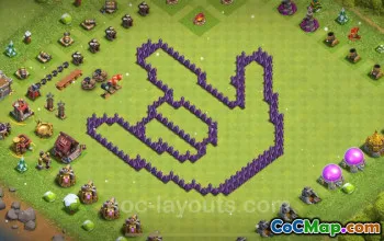 最有趣的 TH7 巨魔基地与链接 - 部落冲突 2024 #18756