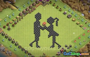 Best Funny TH8 Troll Base with Copy Link - Clash of Clans #19092