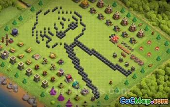 Best Funny TH8 Troll Base with Link - Clash of Clans 2024 #19199
