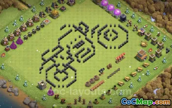 Best Funny TH8 Troll Bases - Town Hall 8 Art & Links #24591