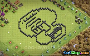 Best Funny TH8 Troll Bases with Links - Clash of Clans #24553