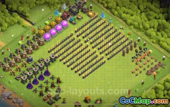 Best Funny TH9 Troll Base with Link - Clash of Clans 2024 #19356