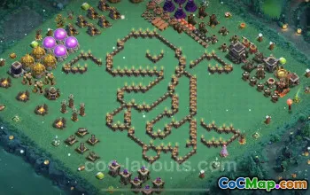 Best Funny TH9 Troll Bases 2023 - Clash of Clans Art #19441