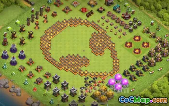 Best Funny Troll Base TH10 2024 - Clash of Clans Guide #20002