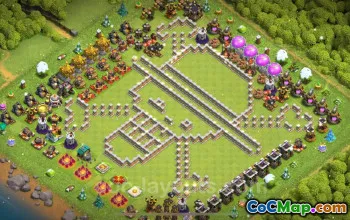 Best Funny Troll Base TH11 - Clash of Clans Art Copy #25411