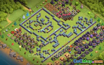 Best Funny Troll Base TH15 - Clash of Clans Art & Copy #26204
