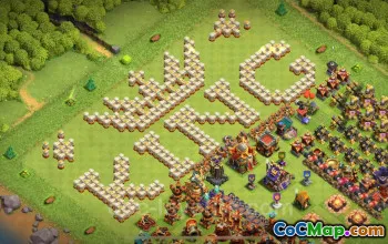 Best Funny Troll Base TH16 with Link 2025 | Clash of Clans #50717