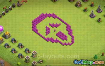 Best Funny Troll Base TH6 2024 – Kopie für Town Hall Level 6 #18336