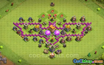 Beste lustige Troll-Basis TH6: Art Base Copy 2024 #18340
