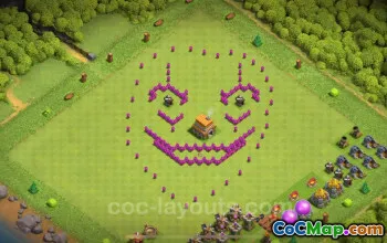 Best Funny Troll Base TH6 mit Link (2024) – Town Hall 6 Art #18337