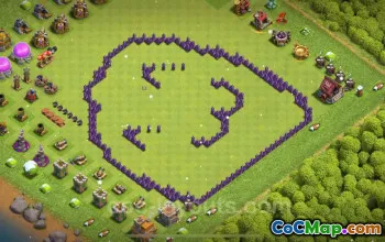 Best Funny Troll Base TH7 - Clash of Clans 2025 Link #24163