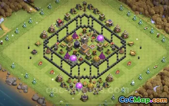 Best Funny Troll Base TH8 2023 - Top COC Art Copy #19182