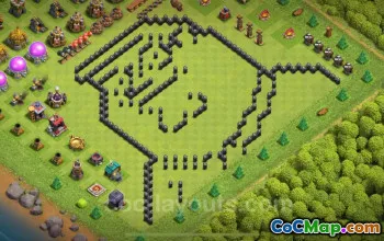 Best Funny Troll Base TH8 with Link - Clash of Clans 2024 #19247
