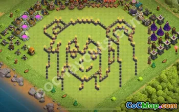 Best Funny Troll Base TH9 with Link 2025 #57163
