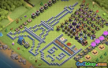 Best Funny Troll Bases for TH12 - Clash of Clans Art #20562