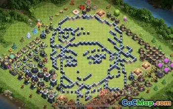 Best Funny Troll Bases for TH14 - Clash of Clans #21783