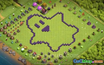 TH7 的最佳搞笑巨魔基地 - 部落冲突 2024 #18552