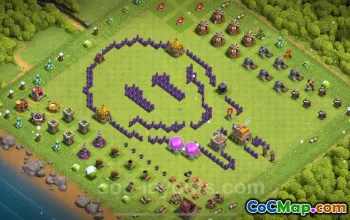 Best Funny Troll Bases for TH7 - Clash of Clans 2024 #18838