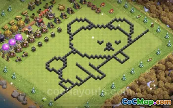 Best Funny Troll Bases for TH8 - Clash of Clans #24545