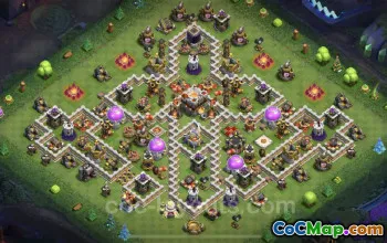 Best Funny Troll Bases TH11 - Clash of Clans Art #20339