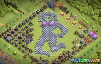 Best Funny Troll Bases TH12 - Clash of Clans Art Copy #25591