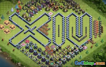 Best Funny Troll Bases TH14 - Clash of Clans Art Links #26049