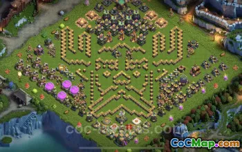 Best Funny Troll Bases TH14 - Clash of Clans Art & Links #26130