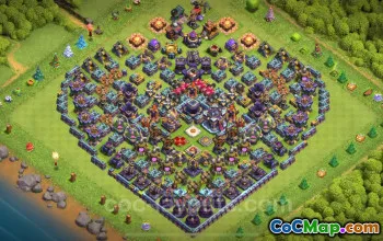 Best Funny Troll Bases TH15 - Clash of Clans Art #26208