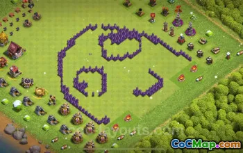 Best Funny Troll Bases TH7 - Clash of Clans Art 2025 #24054