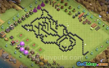 Best Funny Troll Bases TH8 | Clash of Clans 2023 #19045