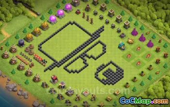 Best Funny Troll Bases TH8 - Clash of Clans 2024 #18947