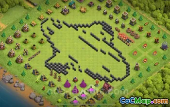Best Funny Troll Bases TH8 - Clash of Clans 2025 #26723