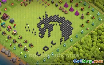 Best Funny Troll Bases TH8 for Clash of Clans 2024 #18931