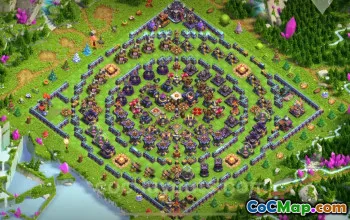 Best Funny Troll TH15 Base Copy for Clash of Clans #26167