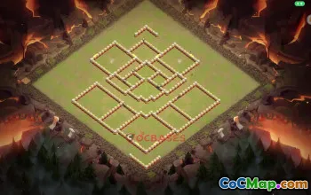 Cea mai bună bază hibridă pentru Primăria 17 din Clash of Clans #18521