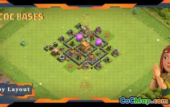 Best Hybrid Town Hall 4 Layouts #57355