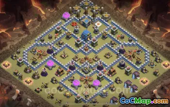 Best Hybrid War Base TH12 - Clash of Clans Copy Link #25554