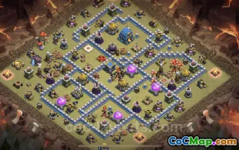 Best Hybrid War Base TH12 - Town Hall 12 CWL Copy Link #20732
