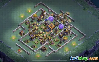 Best Level 9 Builder Base Design & Copy Link - Clash of Clans #23132