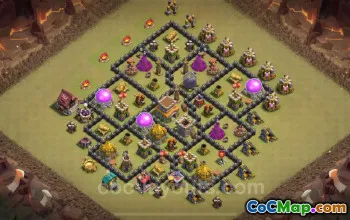 Best Max Levels War Base TH8 - Hybrid 2024 Link & Tips #19137