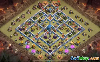 Best Max TH12 War Base 2025 with Link | Anti Everything Defense #50203
