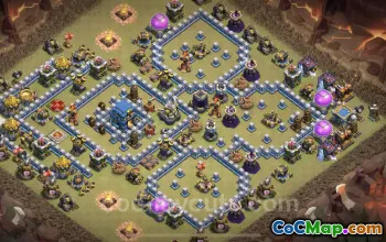 Best Max TH12 War Base: Anti-Everything with Link #25518