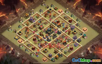 Cea mai bună bază de război TH 17 pentru Clash of Clans - Copierea linkului inclusă #18565