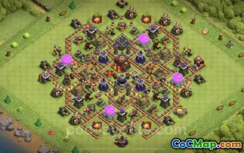 Best TH10 Anti 2 Stars Base - Clash of Clans Defense #25082