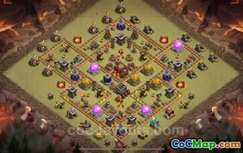 Best TH10 Anti 2 Stars War Base 2025 - Clash of Clans #19701