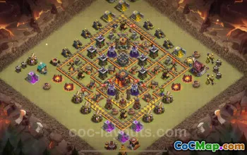 Best TH10 Anti 3 Stars War Base with Link 2025 | Clash of Clans #51222